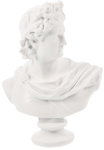GLEAVI Griechische Statue Aus Resin Dekorative Büste Stilvolle Figur Für Wohnkultur Mythologische Deko Für Stilvolle Einrichtung Hochwertiges Kunstwerk