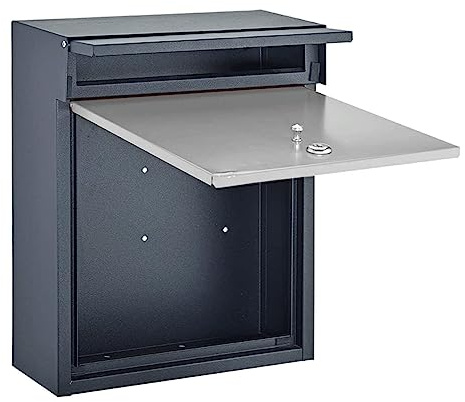 Buzón de Aluminio Fundido Moderno, Grande, para Montaje en Pared, con Cerradura de Seguridad, diseño Vertical para Exteriores, práctico y Decorativo.