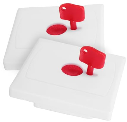 LALAFINA 2 Pezzi Pulsante Anziani Pulsante Sos da Parete con Allarme Integrato Facile Installazione Materiali Resistenti Dispositivo Chiamata Rapida per e Sicurezza Persona