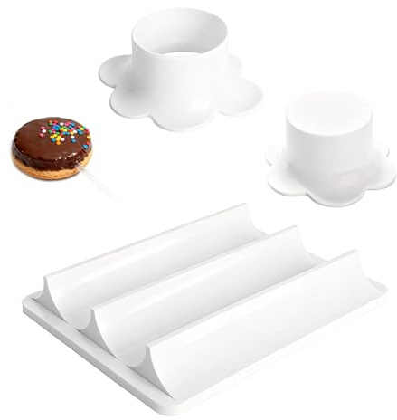 ZHABAYEN Round Cake Pop Mold Set with Large-Capacity Tray, ABS Cake Pop Maker, Non-3D Printed, Baking Molds for Cupcakes Desserts, Home Baking, Birthday Parties, Wedding