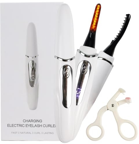 Wimpernzange Beheizbar, Beheizte Wimpernzange, Wimpern Curler Elektrisch, USB Wiederaufladbar, Präzise Temperaturregelung Beheizte Wimpernzangen für Frauen