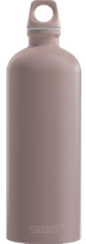 Sigg - Alu Trinkflasche - Traveller Dusk - Swiss Made - Climate Partner Zertifiziert - Für Kohlensäurehaltige Getränke Geeignet - Auslaufsicher - Federleicht - BPA-frei - Outdoor - Rosa - 1L
