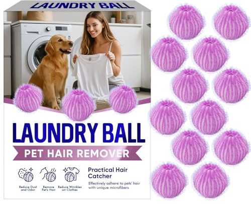 ZAREL Pet Hair Remover Washing Machine, Reusable Lint Catcher, 12 Pack