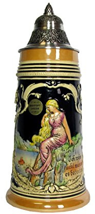 KING Bierkrug Loreley Seidel 0,75 Liter Bierseidel