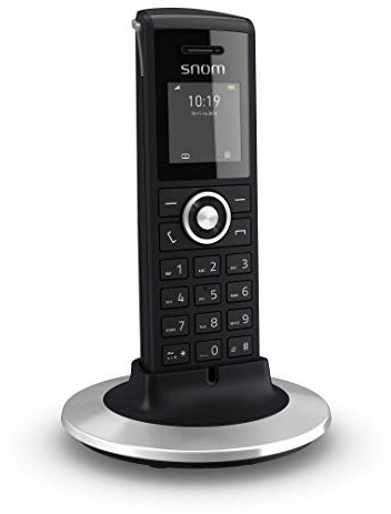SNOM M25 Terminale cordless da utilizzare su sistemi DECT (fino a 75 ore in standby e 7 ore in conversazione, ricevitore IP DECT, display a colori TFT) Nero