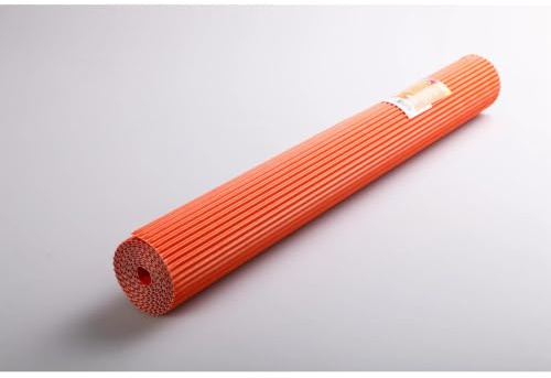 Clairefontaine 451058C - Rouleau de Carton Ondulé Maxi Cannelure 175g/m² - Orange - Format 2,00x0,70 m - Loisirs Créatifs - Bricolage, Activités Manuelles, Carterie Créative