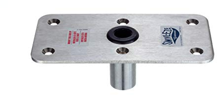 Attwood Lock'n-Pin 3/4 Boat Seat Post Base Stainless SteelPlated, Non-Threaded Lock'n-Pin 3/4 Boat Seat Post Base, SP-64839