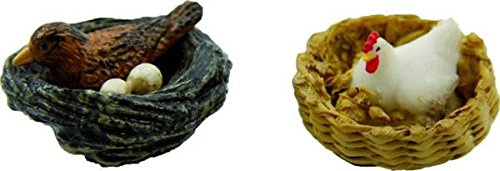Unbekannt Krippenzubehör Nest 2tlg. Ø 3,6cm geeignet für 8-12cm Figuren