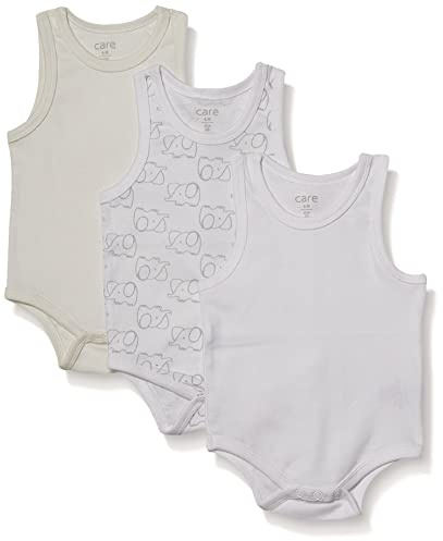 Care Body Baby Ärmellos, 3er Pack Offwhite (200), 56
