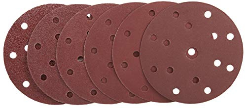 Wabrasive Exzenter Schleifpapier Set | 60 St. Rund Klett Schleifscheiben | 40-240 Körnung | Ø 150mm für Exzenterschleifer mit 150mm Klett Pads