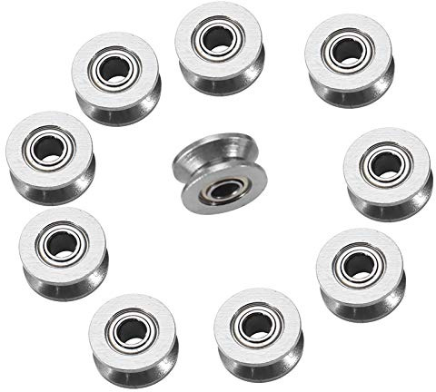 Akozon Wetterfest V Rillenkugellager, 10 Stücke V624ZZ V Groove Sealed Kugellager Riemenscheibe Für Schienenstrang Linear Motion System 4 13 6mm für Führungsrolle Schiene