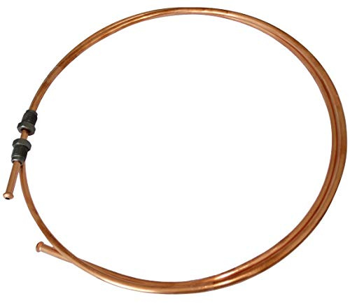 AERZETIX - C42568 - Bremsleitung - Schlauch - aus Kupfer - 130cm Ø4.76mm - mit Verbindungsstücken - M10x1/M10x1