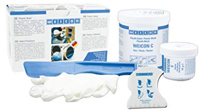 Weicon 10100005-36 Resina Epoxi Acero plástico C 500g Adhesivo para Uso Industrial, Gris