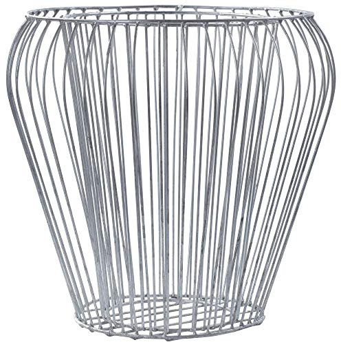 KADAX Gabione, vaso di fiori di gabion, cestino a pianta rotonda in acciaio immerso da fuoco, cesto di pietra, fioriere resistenti giardino, pietre, fiori, piante, fioriere (Ř 47 cm, h: 45 cm)
