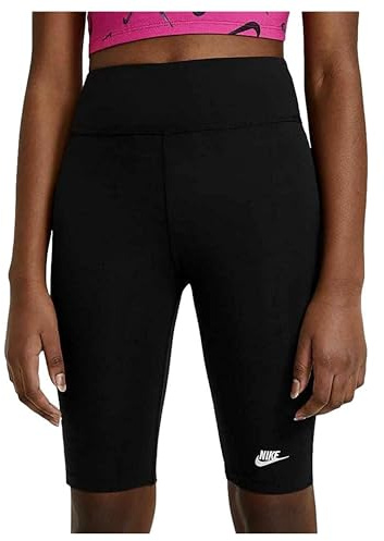 NIKE G Nsw Bike 9 In, Shorts Niñas, Black/white, 13-14 Años
