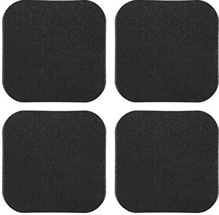 Coolrunner 4Pcs Treadmill Mats, High Density Equipment Pads Noise Reduction for Floor Protection, Washing Machine Pads, Anti Vibration Rubber mats for Stationery Bike, Rowing Machine, Home Gym Station
