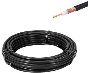 Vecys Cable Coaxial Coaxial de Radiofrecuencia RG58 32.8FT/10M