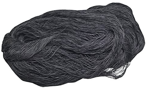 MAILEKT 5m X 10m Vogelschutznetz, Vogelnetz Schwarz, Pflanzennetz, Reißfestes, Strapazierfähiges Geflügelschutznetz(Große Löcher, Maschenweite 5X 5 cm)