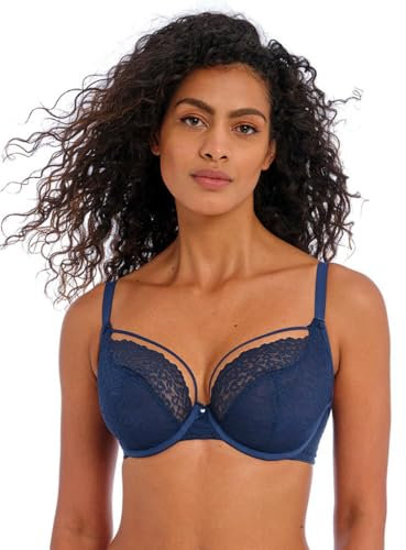 Freya Catwalk Underwired Plunge Bra Midnight Blue 34G