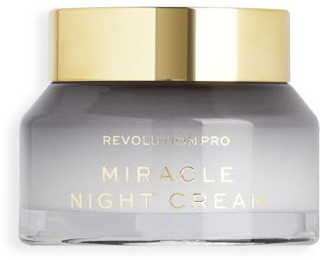 Revolution Pro Miracle Night Cream, Smoother, Plumper & Younger-Looking Skin, Restore Skin Overnight, 50ml