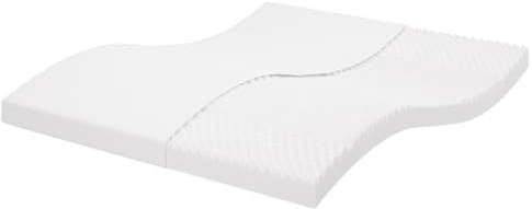 vidaXL Schaumstoffmatratze Weiß 180x200 cm 7-Zonen Härtegrad 20 ILD