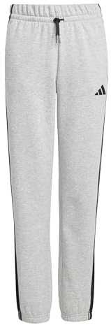 Adidas Unisex Kinder Essentials 3 Stripes Pants, medium Grey Heather/Black, 13-14 Years