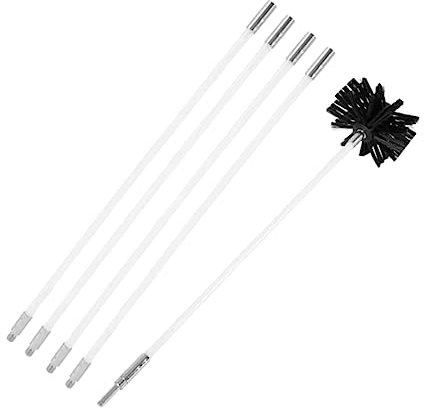 CIYODO 1satz Flexibles Kaminreinigungsset Teile Mit Bürstenkopf Für Sichere Und Effektive Reinigung Von Schornsteinen Abluftkanälen Und Trocknerlüftungen
