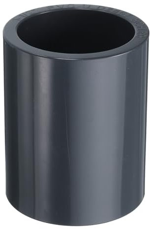 sourcing map PVC Pipe Coupling Adapter 1-1/2 Straight Socket Coupling Pipe Fittings Furniture Build Grade Connectors for Sewer Plumbing Drain Pipe Water Supplies Build Garden