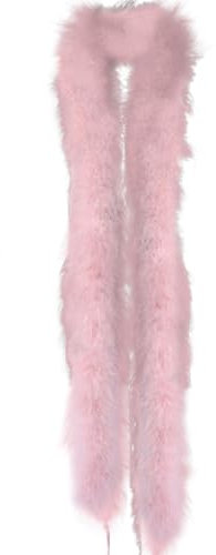 Huamengyuan Rosa Federschal,Federboa Einfarbig Set,Flauschige Federboa,Geeignet für Tanz Hochzeit Weihnachten Halloween Karneval Dress up Zubehör Federboa Boa Mehrfarbig Federboas