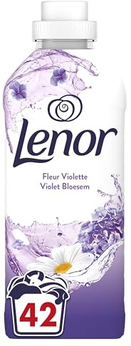 Lenor Adoucissant 504 Lavages (42x12),Parfum Fleur Violette, 24H Protection Contre Les Odeurs,Efficace Même Après Un Lavage à Froid, Fraîcheur Longue Durée,Testé Dermatologiquement, Fabriqué En France