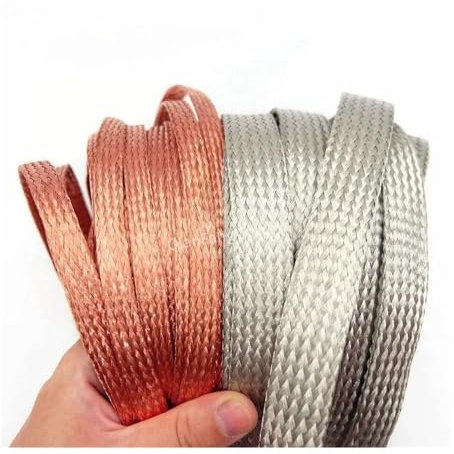 6 mm placcatura stagnata rame guaina intrecciata guaina in metallo anti-interferenza screening audio altoparlante filo avvolgente segnale schermatura (rame stagnato)