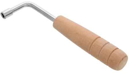 Yardwe Tragbarer Harfenstimmschlüssel Für Leierharfen Und Saiteninstrumente Präziser Holzgriff Tuning Schraubenschlüssel Metall Stimmhammer Mit Komfortablem Griff Für Musiker Unterwegs