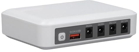 CCYLEZ MINI UPS 6000MAH Unterbrechbar Stromversorgungsversorgung für das Router -Modem mit Mehreren Ausgangsports 12V 9V 5V USB Smart LED -Indikatoren (EU-Stecker)