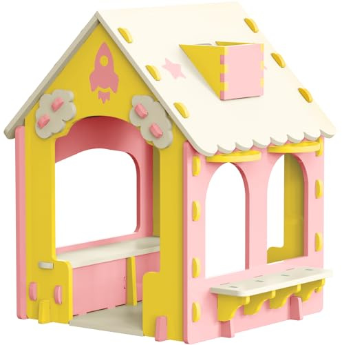 ZHKINGGS Kids Outdoor Play Tent, Backyard Playhouse for Boys Girls, Foldable Easy Setup Camping Tent, Durable Indoor Outdoor Toy, Easter Gift for Kids Ages 4-8