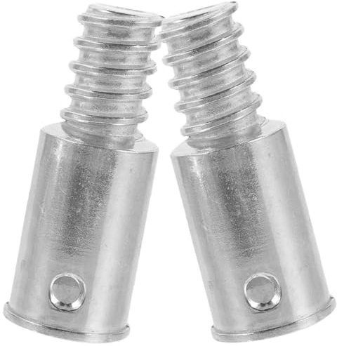 ifundom 2stücke Metal Thread Tip Besenstiel Gewinde Ende Ersatz Amerikanisches Gewinde Verlängerung Adapter für Metallstangen Mop Besen Reinigungsgeräte Zubehör