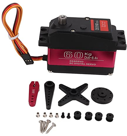 60 kg Digital Servo IP67 Vattentät Styrväxel Servo 8.4V Högspänningsplast Aluminiumlegering Rostfritt stål Uppgraderingsdel för DS5160 fjärrkontrollfordon