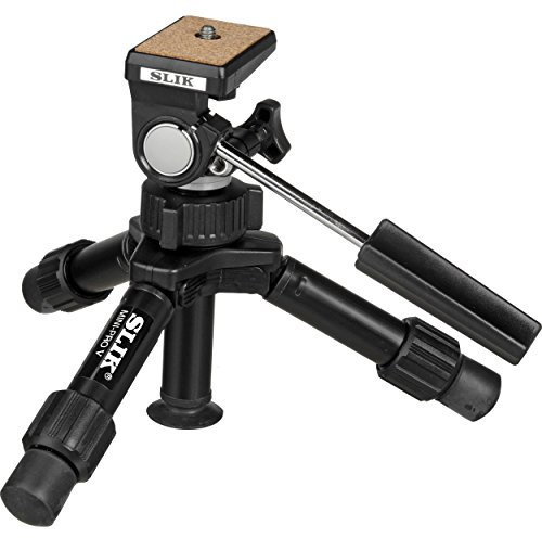 SLIK Mini-Pro V Tripod with 2-Way Pan/Tilt Head - Black