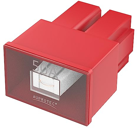AUPROTEC PAL AS Blocksicherung Female OTO 50A, rot, 1 Stück | 32V/DC, OEM-Qualität, für japanische, -40 bis +125 °C