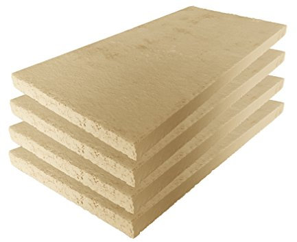 Lastra in argilla refrattaria, per forno, alta qualità, 400 x 200 x 20 mm