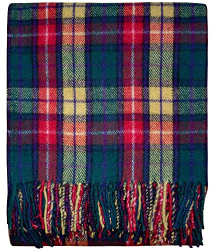 I LUV LTD Tartán Cobija Mezcla de Lana Escocés Buchanan Modern 60 x 72 Pulgadas
