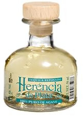 Herencia de Plata Reposado Tequila 38%, Premium-Tequila aus Mexiko, 1 x 0,05l / 50ml