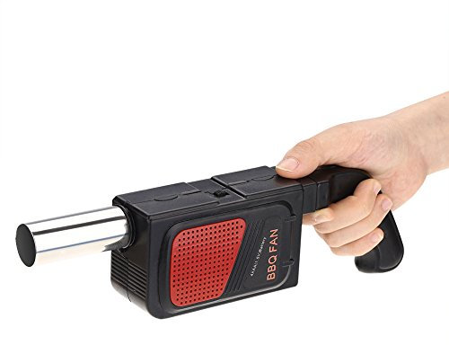 GOTOTOP Ventilatore per barbecue, ventilatore elettrico da campeggio all'aperto ventilatore da barbecue portatile ventilatore da picnic a mano
