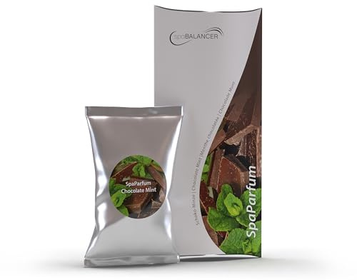 SpaBalancer SpaParfum Schoko Minz – Whirlpool Duft mit Schokolade & Pfefferminze – Spa Parfum für Whirlpool, Jacuzzi & Hot Tub – langanhaltendes Whirlpool Aroma ohne Alkohol – Duft bis zu 8 Wochen