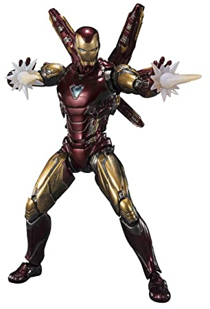 TAMASHII Nations BANDAI Avengers Endgame Iron Man (5ans Plus tard) - Feige S.H. Figuarts 16cm | Avengers Endgames 8 Inch Action Figure S.H. Figuarts - Iron Man Five Years Later