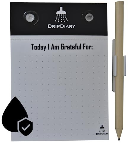 Wasserfester Notizblock für Achtsamkeit in der Dusche - DripDiary -Waterproof Notepad for Mindfulness in The Shower