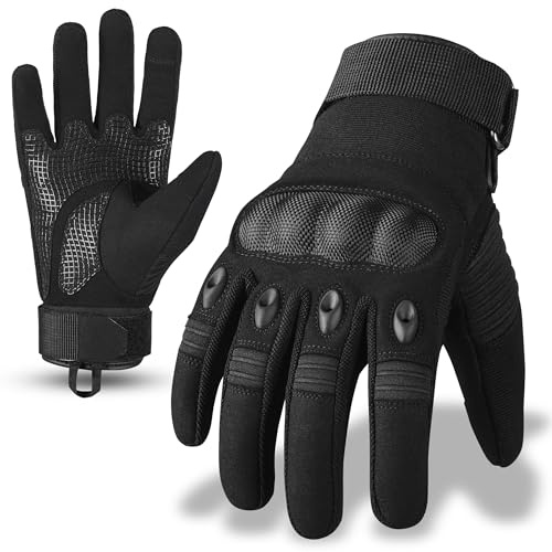 aaasportx Motorrad Handschuhe Herr, Motorradhandschuhe für Motorradrennen, Taktische Handschuhe EinsatzHandschuhe mit Protektoren, Handschuhe Motorrad für Motocross, Roller, Mountainbike, Quad