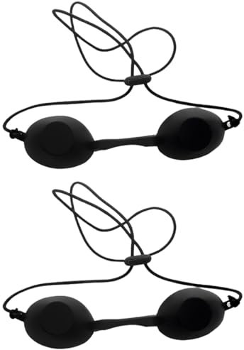JTKREW Laserschutz-Brille 2er Pack, IPL (Intensiv gepulstes Licht) Sicherheitsbrille für Schönheitsklinik, Solarium, Rotlicht- und Infrarotlampen