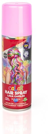 Laca de Pelo Color Rosa Claro 125ml - Spray Colores para Cabello Rápida coloración, Lavable