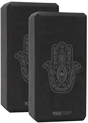Yogablock yogiblock® basic - art collection - hand of fatima - zen black - 2er-Set