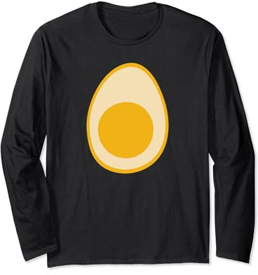 BIG EGG Uovo sodo divertente per colazione, cibo pasquale Maglia a Manica